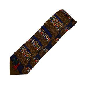 Vtg Alynn Neckwear Theater Opera Philharmonic Bravo Night Mens Necktie Gift EUC